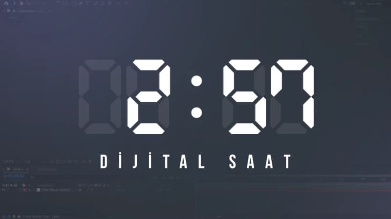 Creating a Digital Clock in After Effects: Timer and Counter Animation