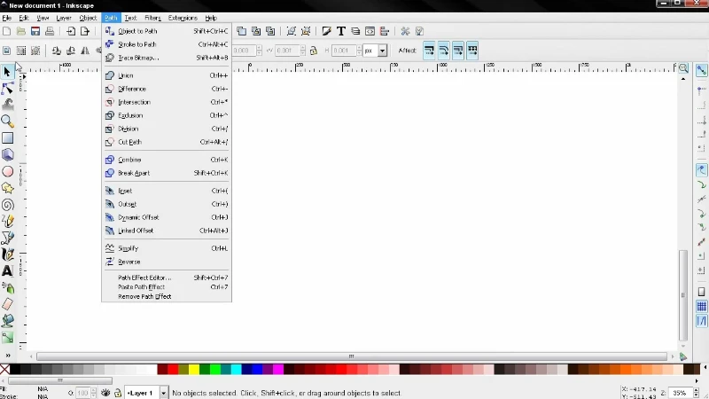 Inkscape interface software
