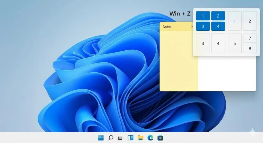 Windows 11 snap layouts shortcut guide