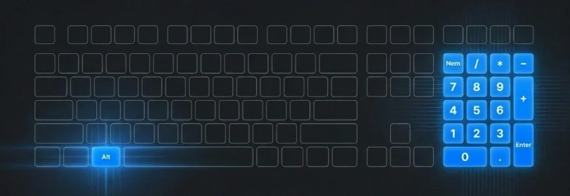 Arrow symbol copy and paste alt buttons