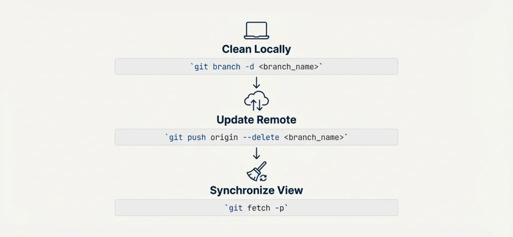 Git delete branch workflow