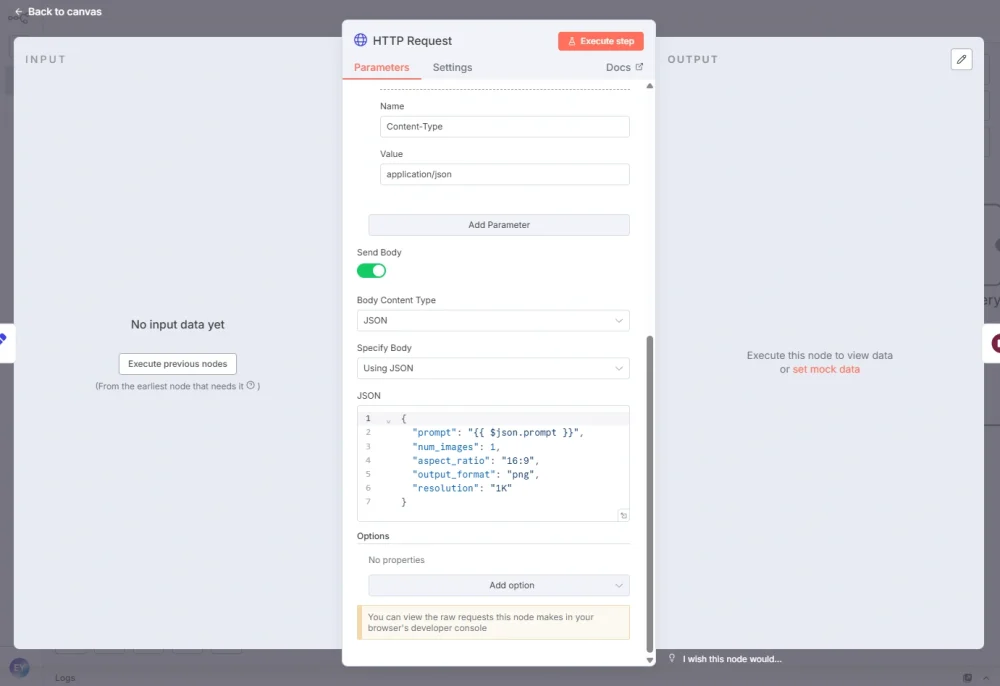 N8n http request fal ai nano banana connection